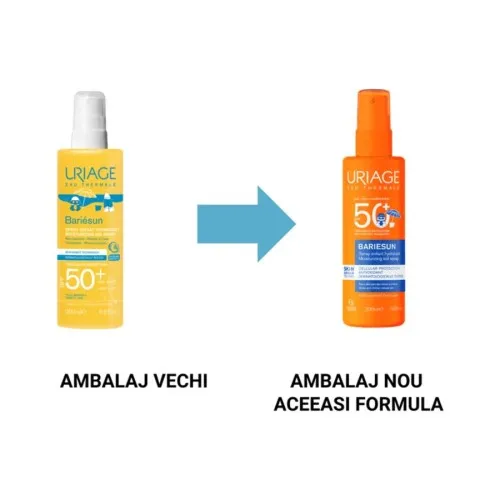 Spray Protectie Solara Copii SPF50+ Bariesun, 200ml, Uriage