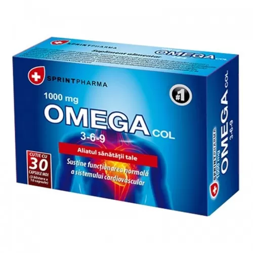 Omega col 3-6-9, 30 capsule, Sprint Pharma