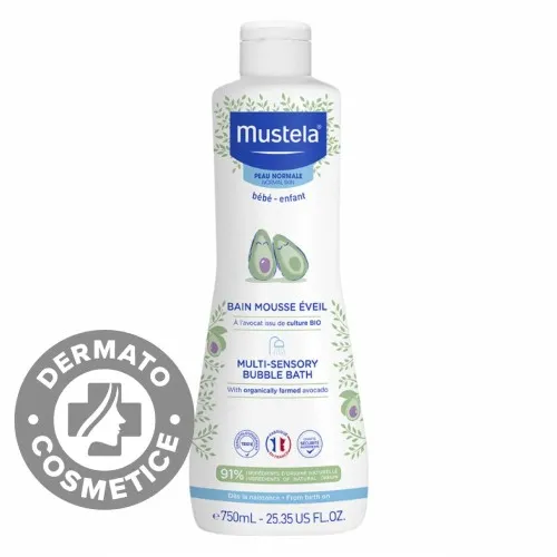 Spuma de baie multi senzoriala, 750ml, Mustela