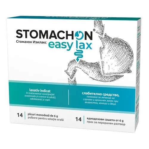 Stomachon Easy Lax, 14 plicuri, NaturPharma