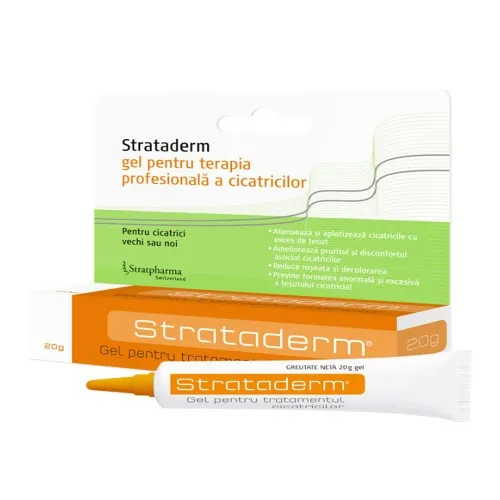 Gel pentru tratamentul cicatricilor Strataderm, 20 g, Stratpharma