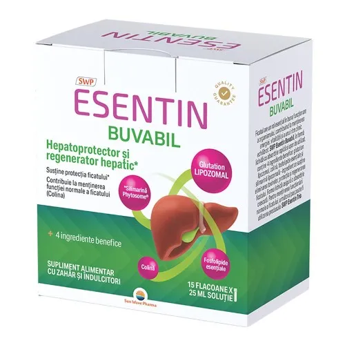 Esentin Buvabil, 15 flacoane x 25ml, Sun Wave