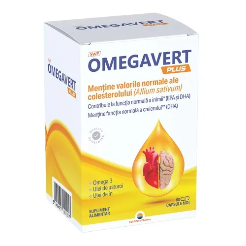 Omegavert Plus, 60 capsule, Sun Wave Pharma