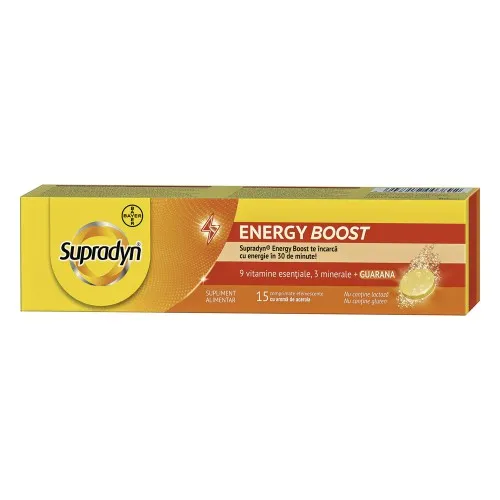 Supradyn® Energy Boost, 15 comprimate efervescente, Bayer