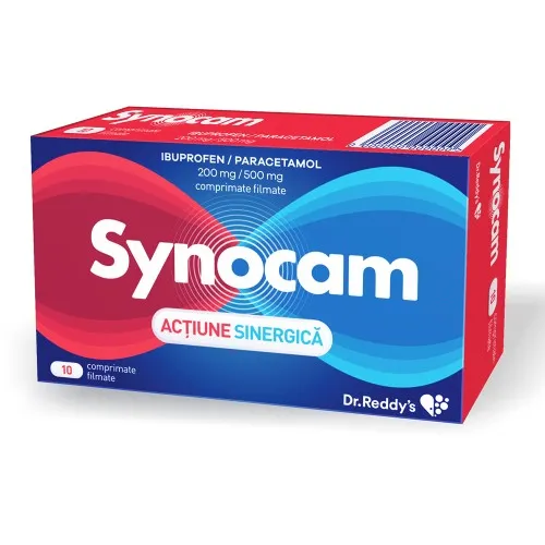 Synocam, 200 mg/500 mg, 10 comprimate filmate, Dr. Reddys