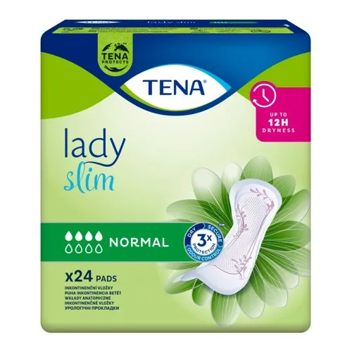 Absorbante Lady Slim Normal, 24 bucati, Tena