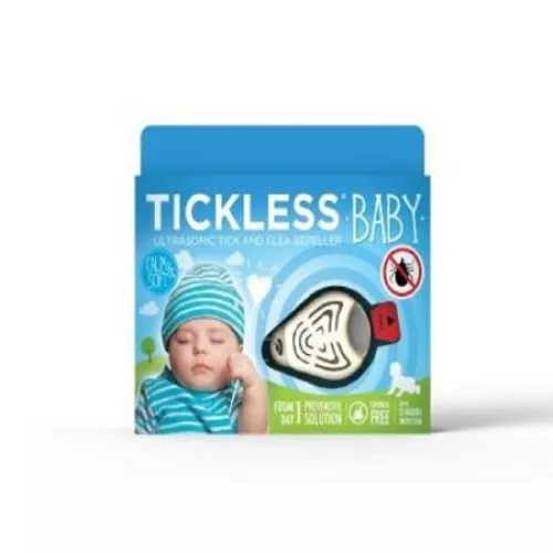 Tickless Repelent Ultrasonic Anti Capuse pt Copii 0-3 ani Albastru