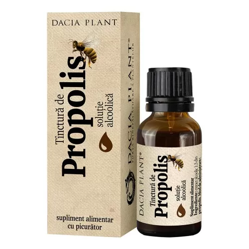 Tinctura de Propolis cu Alcool x 20 ml - Dacia Plant
