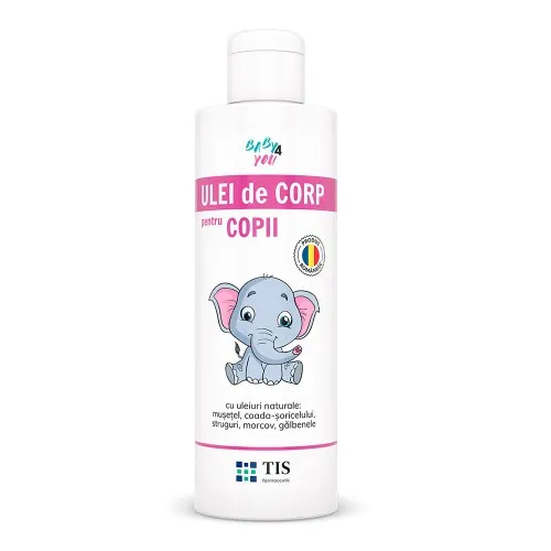 Ulei de corp pentru copii Baby 4 You, 250 ml, Tis Farmaceutic