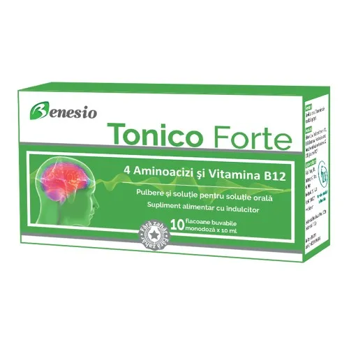 Tonico Forte Benesio, 10 flacoane buvabile, Erbozeta S.p.A.