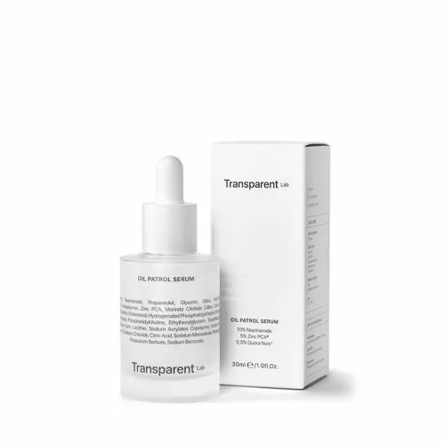 Serum matifiant cu 10% Niacinamide Oil Patrol, 30ml, Transparent Lab