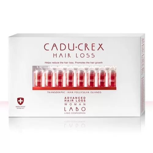 Tratament impotriva caderii parului stadiu avansat pentru femei Cadu-Crex, 40 fiole, Labo