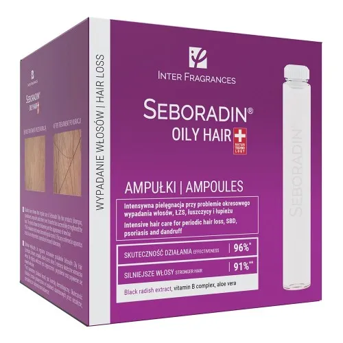 Tratament pentru par cu tendinta de ingrasare Oily, 7 fiole x 5.5 ml, Seboradin