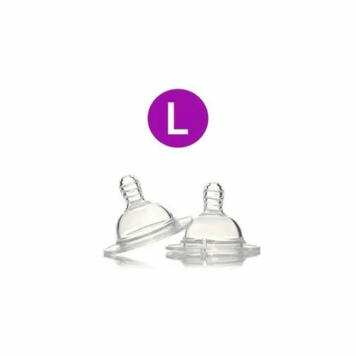 Tetina Anticolici Silicon BFA 0% Large +4 luni, 2 buc, Twistshake