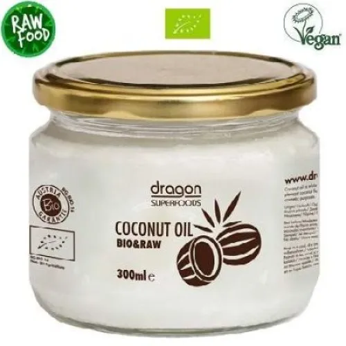 Ulei de cocos Bio virgin, 300 ml, Dragon Superfoods
