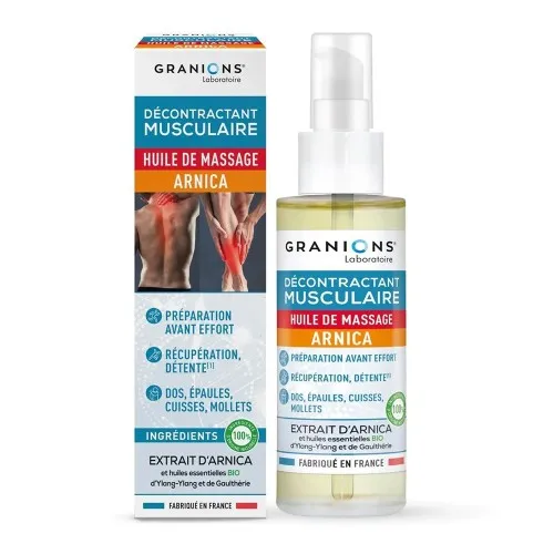 Ulei de Masaj cu Arnica Decontractant Muscular, 100ml, Granions