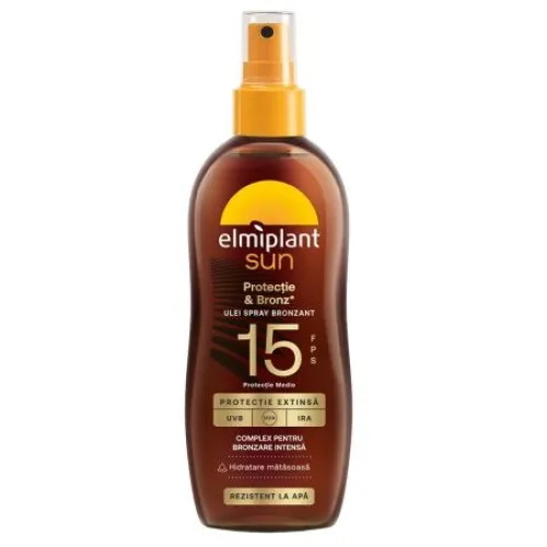 Ulei spray pentru protectie medie SPF 15 Optimum Sun, 150 ml, Elmiplant
