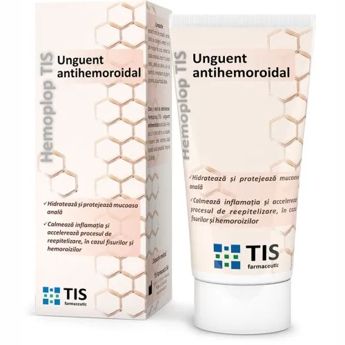 Unguent antihemoroidal Hemoplop, 50 ml, Tis Farmaceutic