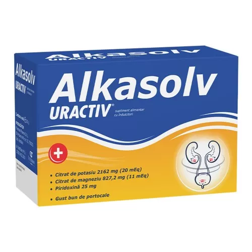 Uractiv Alkasolv, 30 plicuri, Uractiv