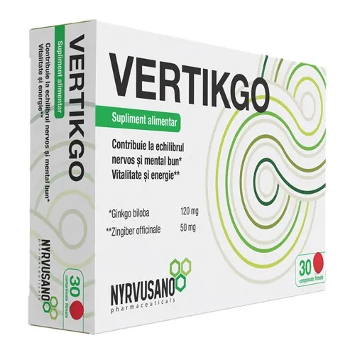 Vertikgo, 30 comprimate, Nyrvusano Pharmaceuticals