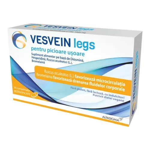 Vesvein Legs, 30 comprimate, Alfasigma