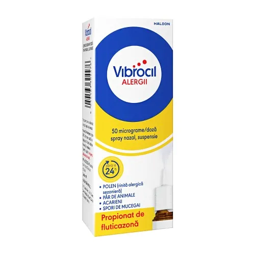 Vibrocil Alergii, 50 micrograme/doză spray nazal, suspensie, 120 pulverizari, Haleon