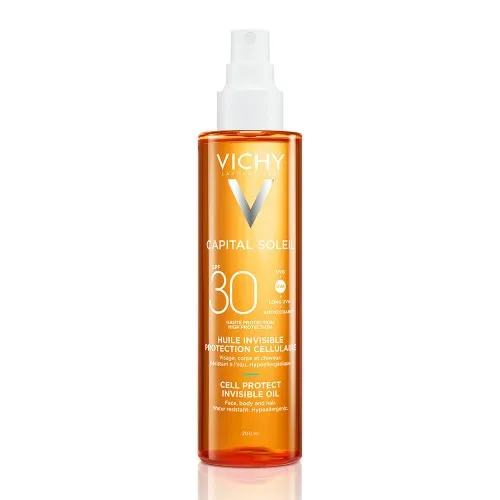 Ulei SPF30 Capital Soleil Cell Protect Invisible, 200ml, Vichy