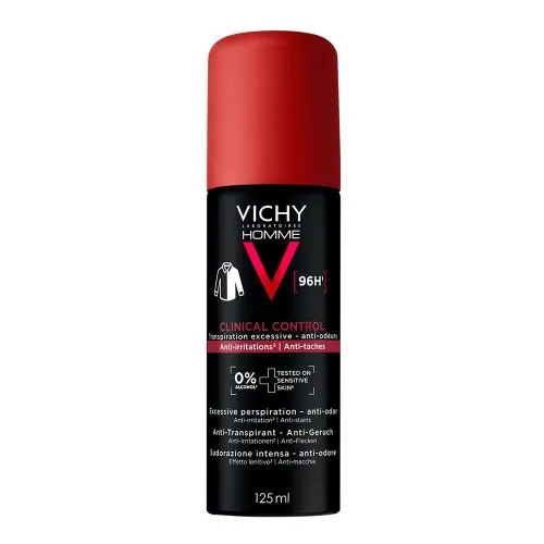 Spray antiperspirant pentru barbati Clinical Control 96H, 125 ml, Vichy 