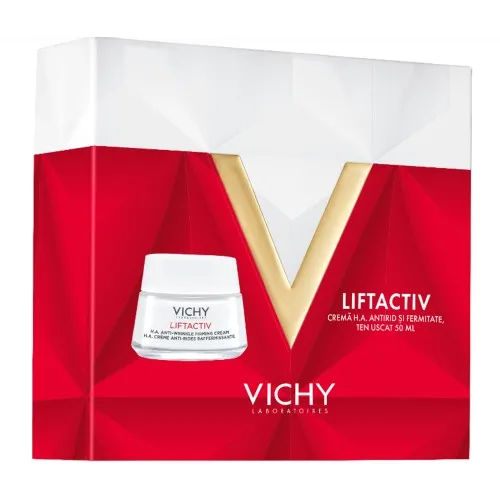 Trusa Liftactiv H.A. (Crema Antirid Fermitate Ten uscat PS, 50ml Liftactiv Crema Noapte, 15ml), Vichy