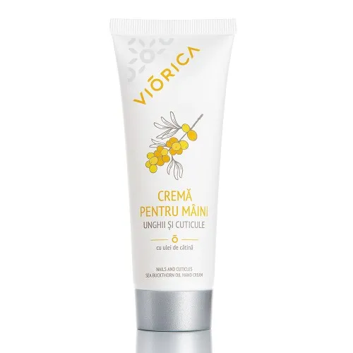 Crema de Maini Unghii si Cuticule cu Ulei de Catina, 75ml, Viorica