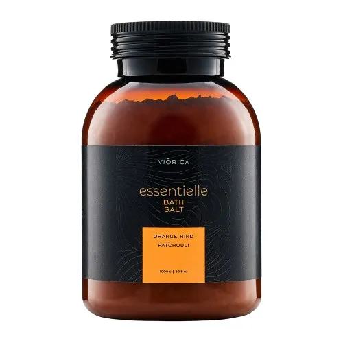 Sare de baie cu ulei esential de paciuli si portocale Essentielle, 1000g, Viorica