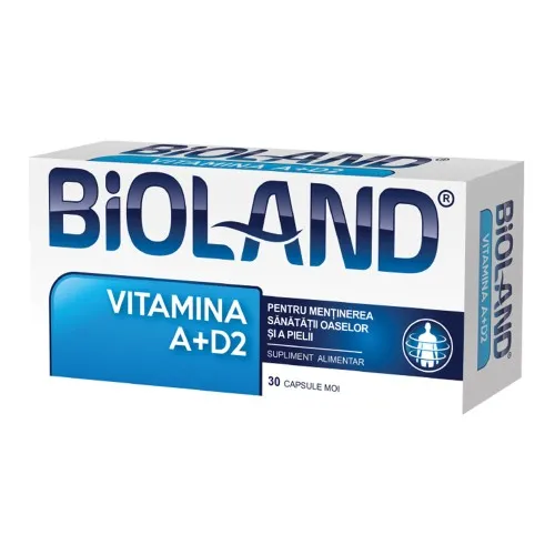 Bioland Vitamina A+D2, 30 capsule, Biofarm