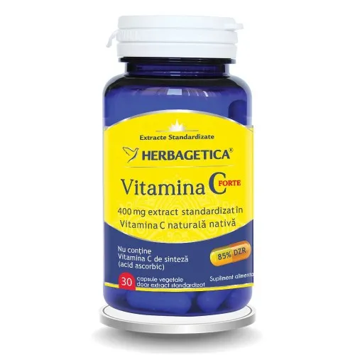 Vitamina C Forte 400mg, 30 capsule, Herbagetica