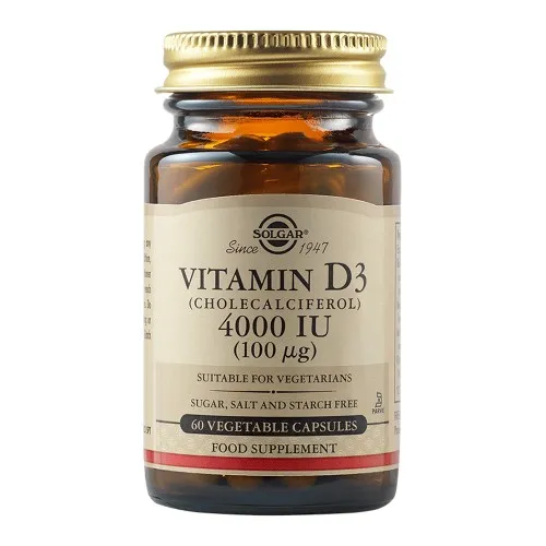 Vitamina D3 4000 UI, 60 capsule, Solgar
