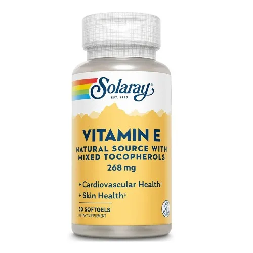 Vitamina E 400UI Solaray, 50 capsule, Secom