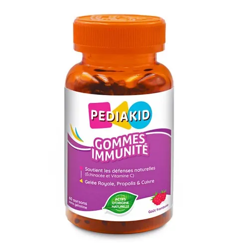 Vitamine Imunitate cu laptisor de matca si echinaceea, 60 bucati, Pediakid