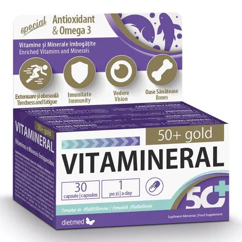 Vitamineral 50 + Gold, 30 capsule, Dietmed