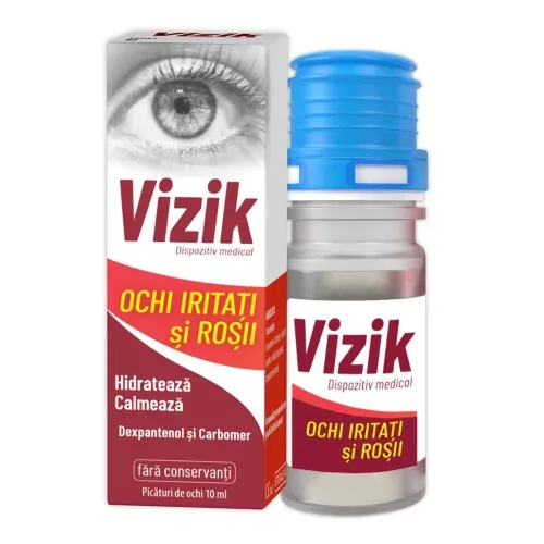 Vizik picaturi pentru ochi iritati si rosii, 10 ml, Zdrovit