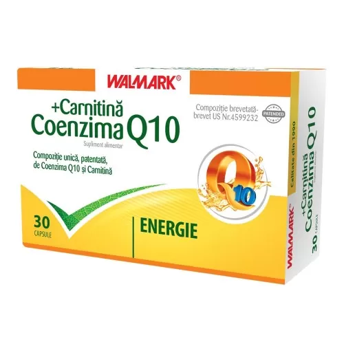 Coenzima Q10 + Carnitina, 30 capsule, Walmark