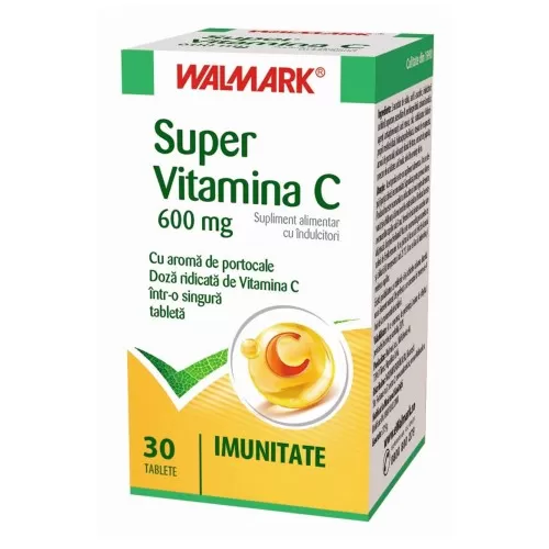 Super Vitamina C 600mg, 30 tablete, Walmark
