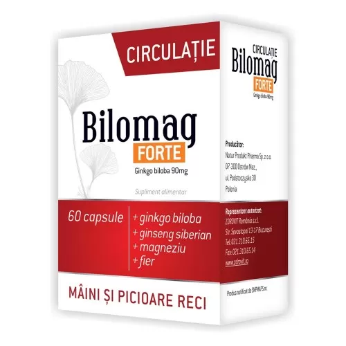 Bilomag Forte Circulatie, 60 capsule, Zdrovit