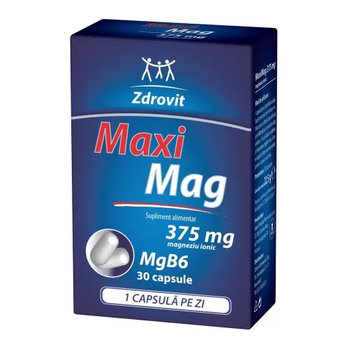 MaxiMag, 375 mg, 30 capsule, Zdrovit
