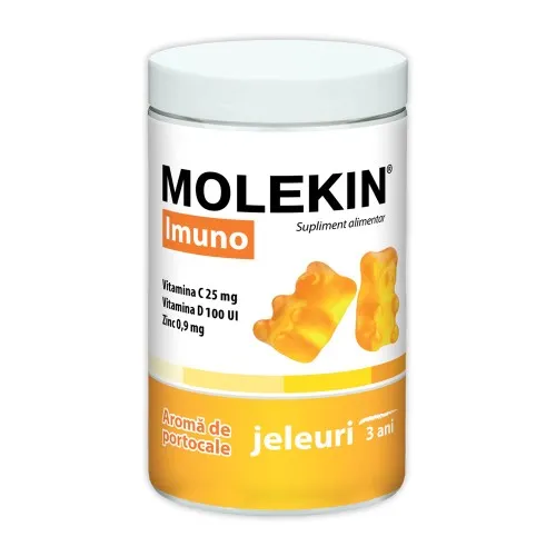 Jeleuri Molekin Imuno +3ani Aroma Portocala, 60 buc, Zdrovit