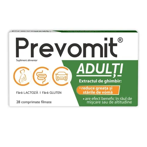 Prevomit adulti, 28 comprimate, Zdrovit