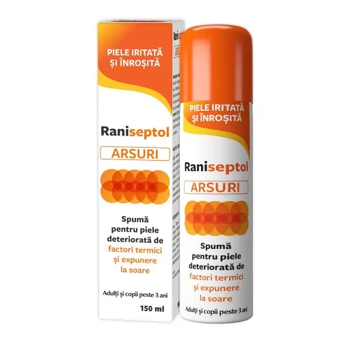 Raniseptol Arsuri spuma, 150ml, Zdrovit
