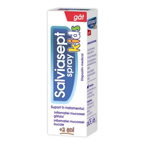 Salviasept Kids spray pentru gat, 20 ml, Zdrovit