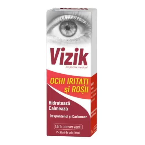Vizik picaturi pentru ochi iritati si rosii, 10 ml, Zdrovit