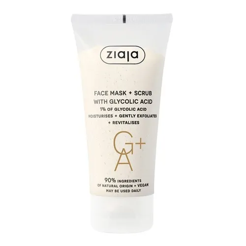 Masca Faciala si Scrub cu Acid Glicolic, 55ml, Ziaja