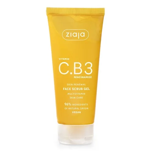 Vitamin C.B3 Niacinamide Face Scrub Gel, 100ml, Ziaja