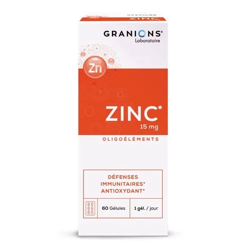 Zinc gluconat, 15 mg, 60 capsule, Granions